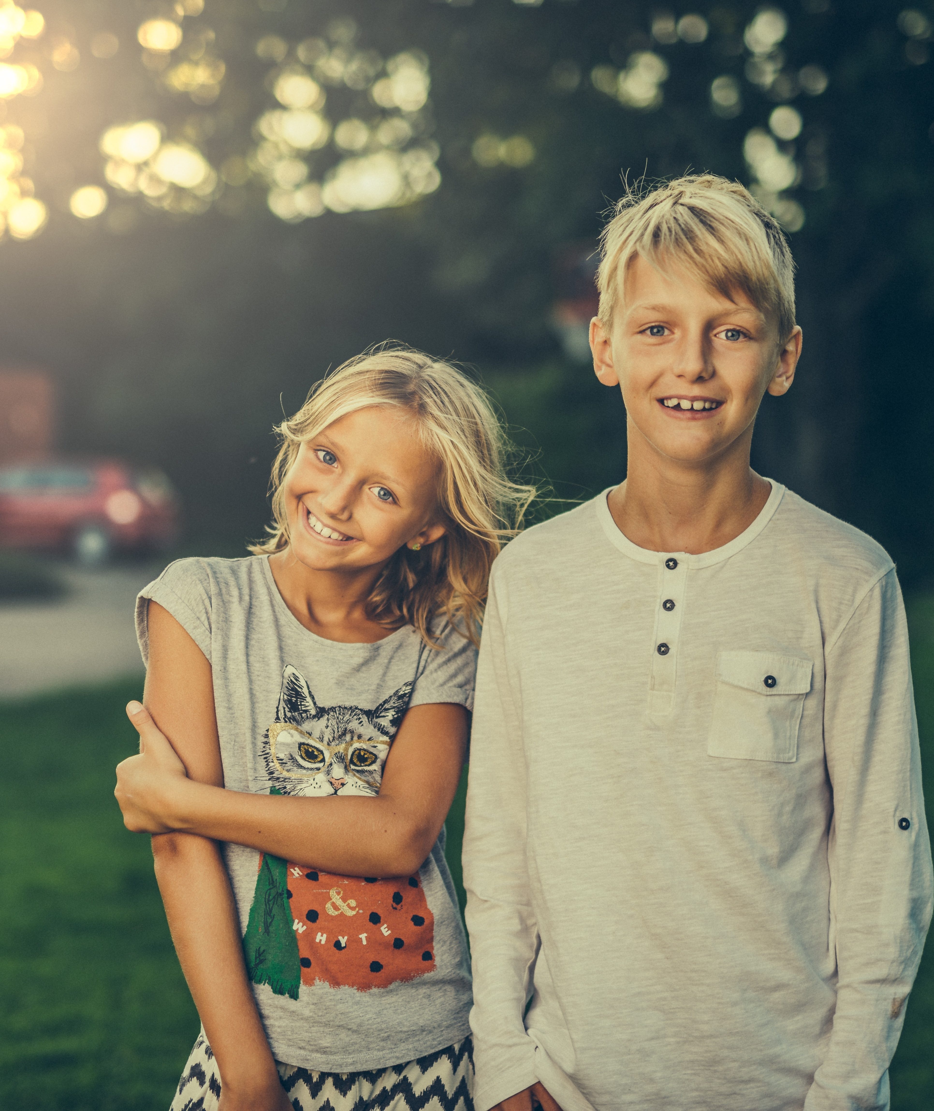 Kinder lachend